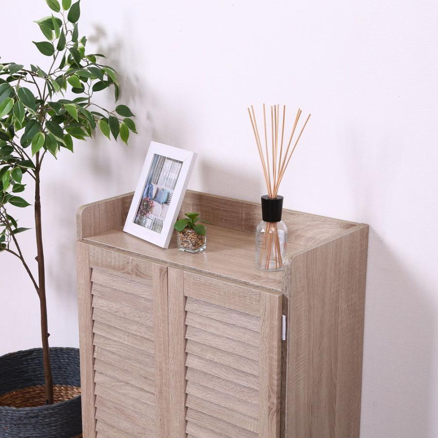 不二貿易 ルーバーシューズボックス オープントップ(ホワイト