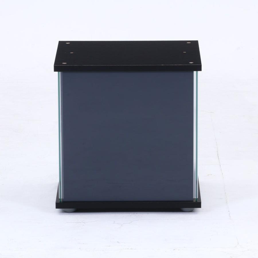 不二貿易 ガラスコレクションボックス(ブラック・寸法(約)：幅42.5cm×奥行36.5cm×高さ45cm) ディスプレイケース 99474 返品種別A｜joshin｜05