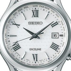 極美品⭐SEIKO EXCELINE セイコー エクセリーヌ 電波ソーラー Exceline セイコー エクセリーヌ ソーラー電波 レディース 腕時計