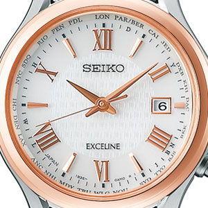 セイコー (国内正規品)エクセリーヌソーラー電波 レディースタイプ SWCW162 返品種別Aの画像