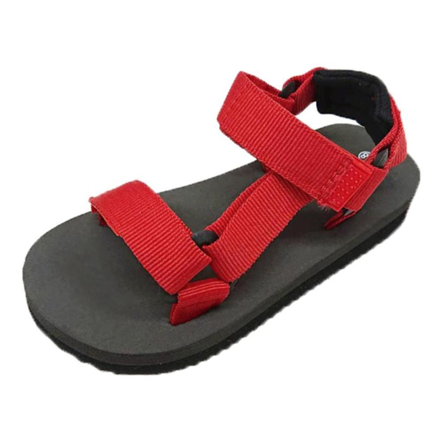 BACKYARD FAMILY (バックヤードファミリー) スポーツバンドサンダル キッズ (レッド 16cm)