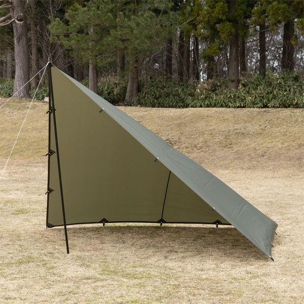 BUNDOKスクエアタープTC BUNDOK BUNDOK(バンドック) スクエアタープ(カーキ) ／お届け：1