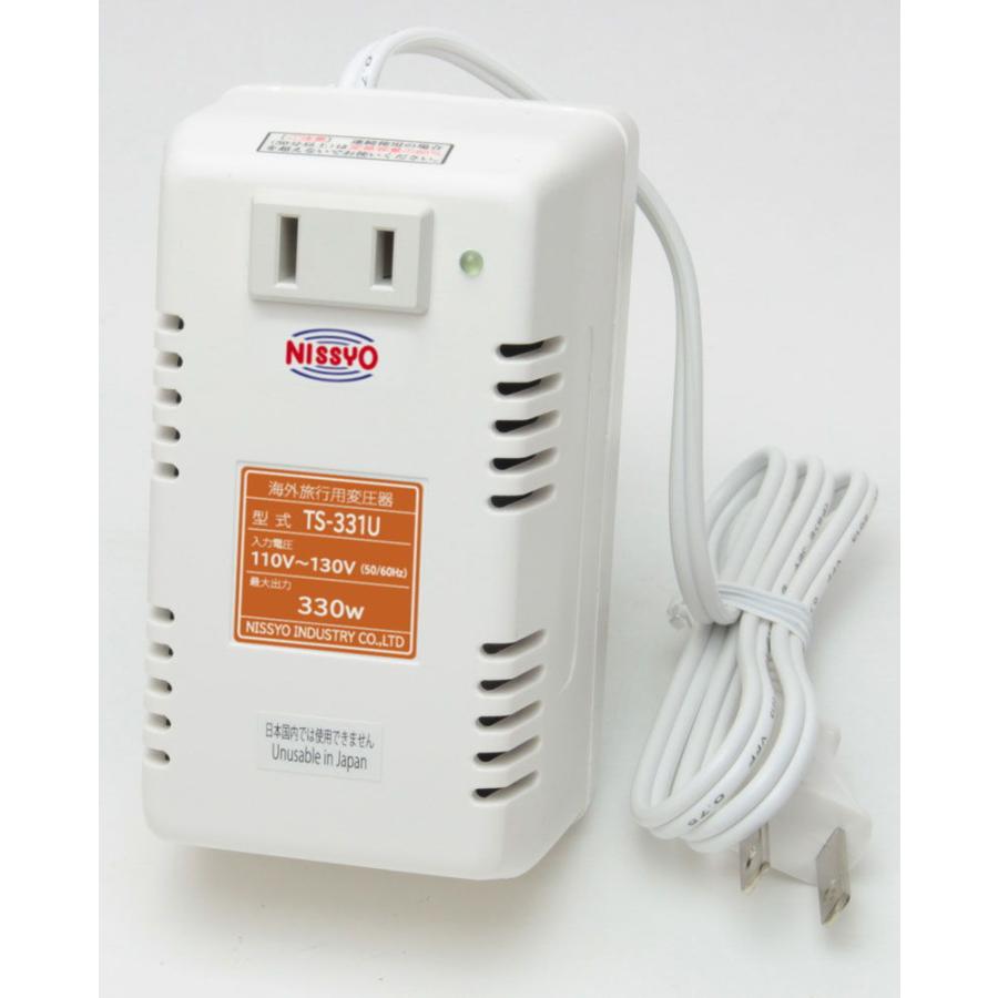 日章工業 Aプラグ 海外用変圧器(トランス式) 入力電圧：AC110