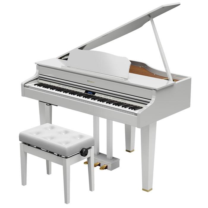 奇跡の再販 新品 ピアノ椅子 ローランド高低自在椅子 白 ホワイト ピアノ用イス 当店人気 送料無料 Www Antiqueoldmaster It