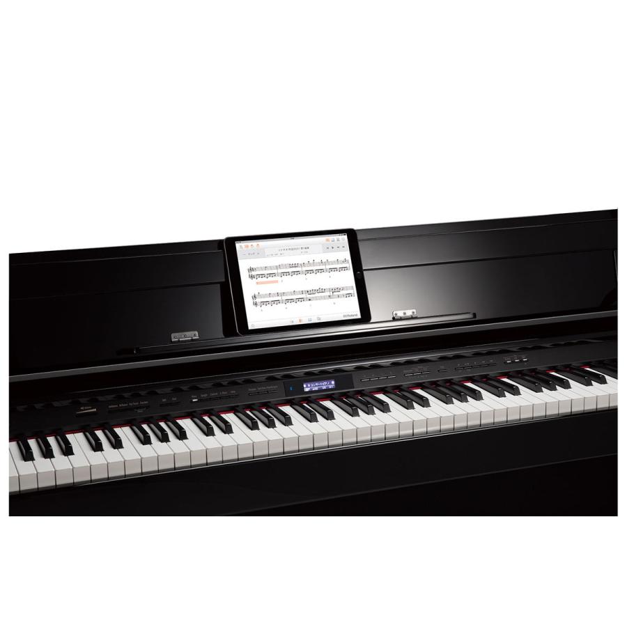 ローランド 電子ピアノ(黒塗鏡面艶出し塗装仕上げ)(高低自在椅子