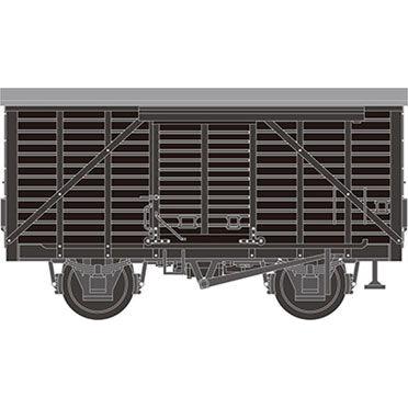 津川洋行 (N) 14079 木造貨車 有蓋車 ワ1形(木製扉・補強材仕様) 返品