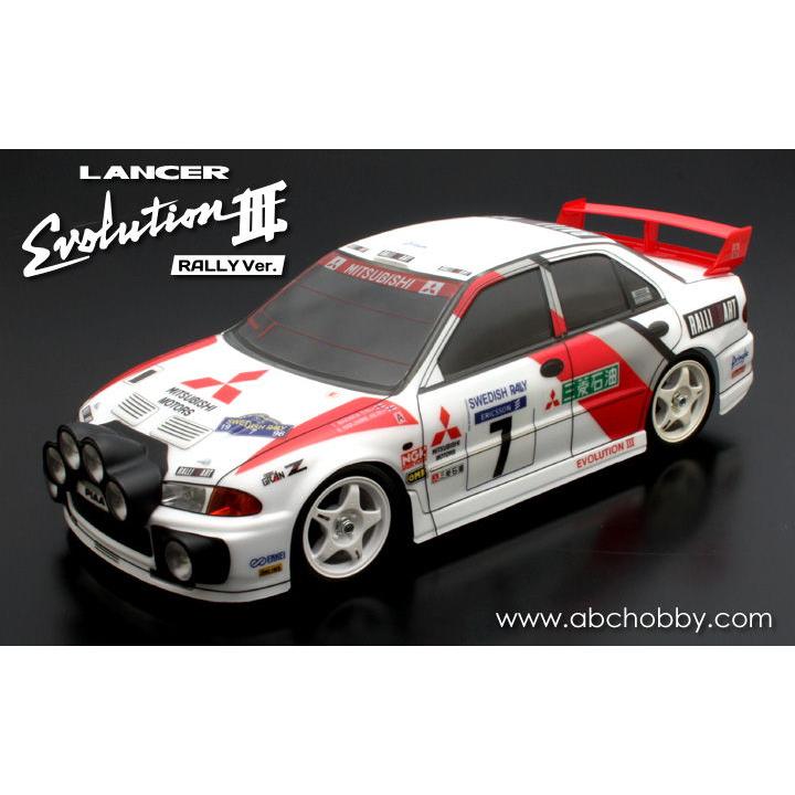 ABCホビー　ランエボⅢ ボディ ABCホビー 1/ 10 電動RCカー用 01スーパーボディ 三菱ランサー