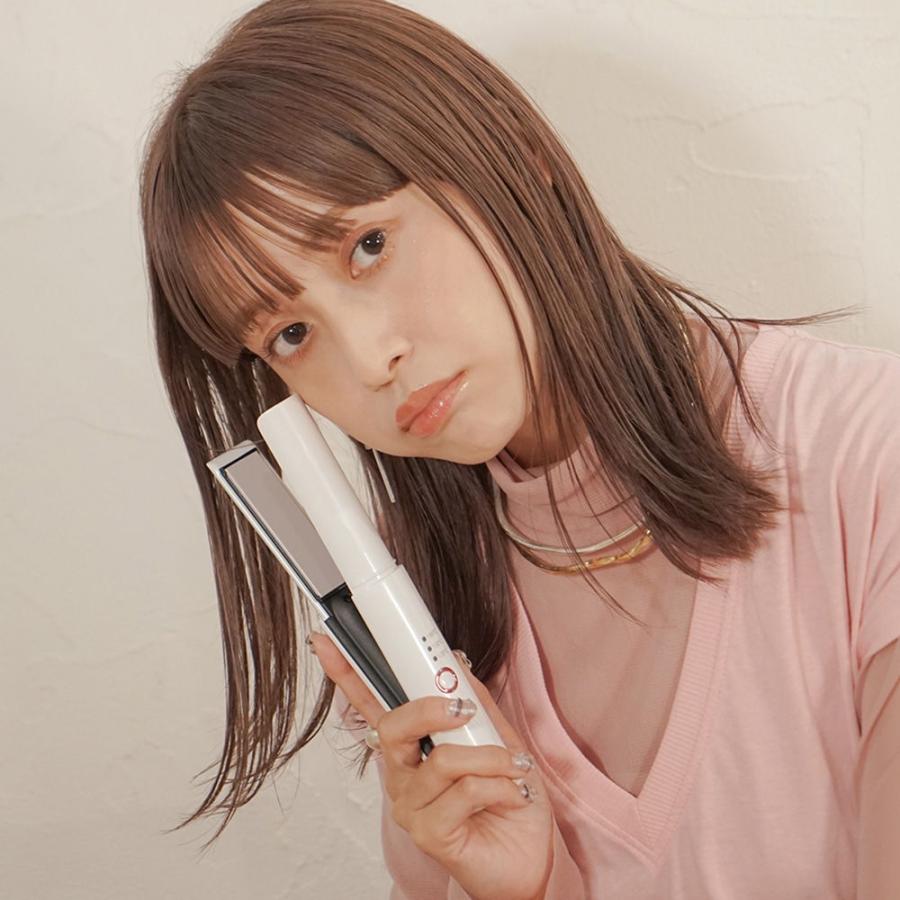 ラヴィエル ストレートヘアアイロン(白) LAVIEL Cordless ストレートアイロン LV-CL-SI 返品種別A｜joshin｜10