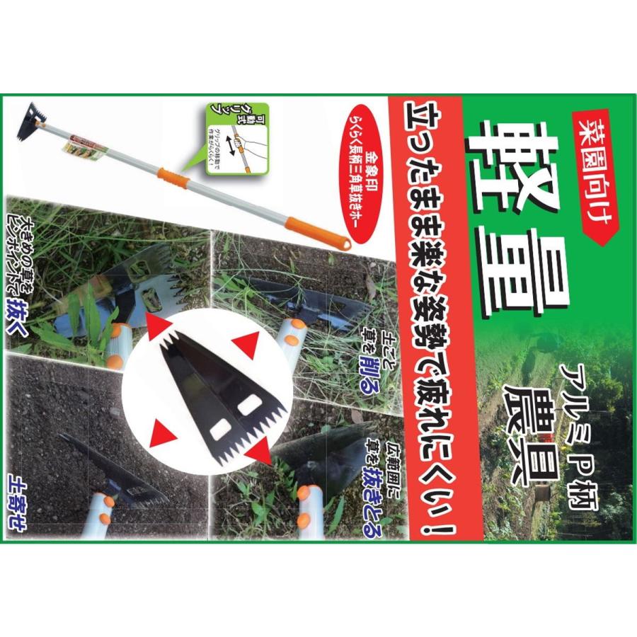 kussin99商品 192856 金象印 らくらく長柄 三角草抜きホー 浅香工業 頭部寸法