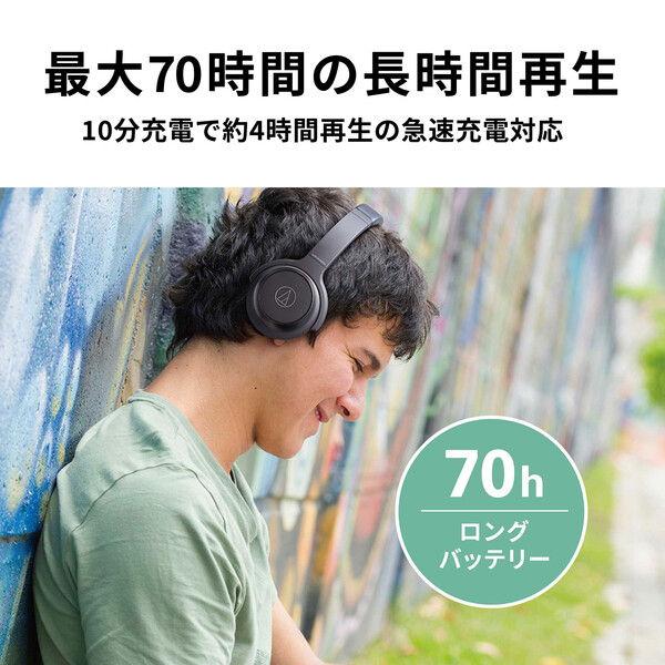 オーディオテクニカ ワイヤレスヘッドホン(ブルー) audio-technica ATH-WS330BT-BL 返品種別A｜joshin｜10