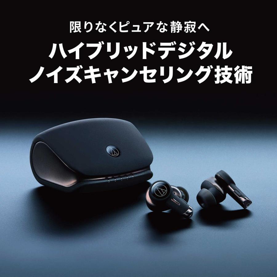 オーディオテクニカ ノイズキャンセリング機能搭載完全ワイヤレス Bluetoothイヤホン audio-technica ATH-TWX9 返品種別A｜joshin｜05