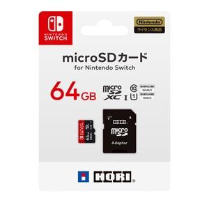Nintendo Switch 動作良好品　周辺機器完動品　sdカード付き HORI（ホリ） (Switch)マイクロSDカード 64GB for Nintendo Switch