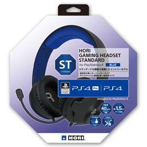 ホリ (PS4)ホリゲーミングヘッドセット スタンダード for PlayStation4 ブルー 返品種別B｜joshin｜02