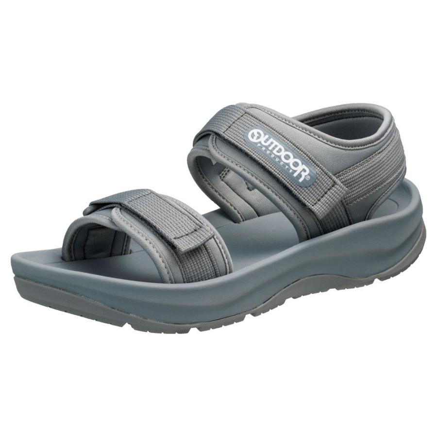 OUTDOOR PRODUCTS 男女兼用 サンダル(グレー・サイズ：20.0cm) 返品  