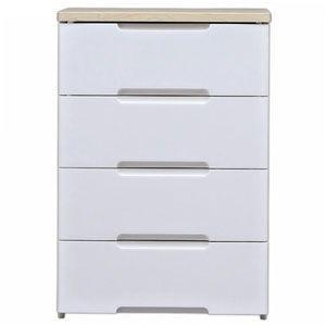IRIS OHYAMA（アイリスオーヤマ） ウッドトップチェスト 幅55cm×4段