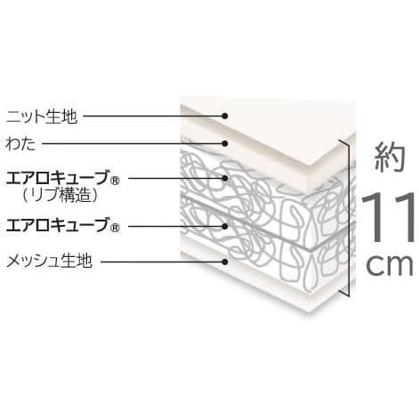 アイリスオーヤマ シングル エアリーマットレス エクストラ ボリュームタイプ 極厚11cm IRIS Airy AMEX-110S 返品種別B｜joshin｜10