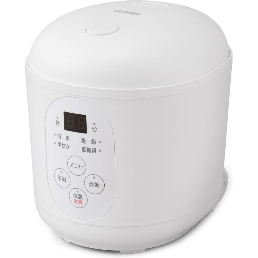 アイリスオーヤマ ジャー炊飯器(1.5合炊き)ホワイト IRIS OHYAMA RC-MF15-W 返品種別Aの画像