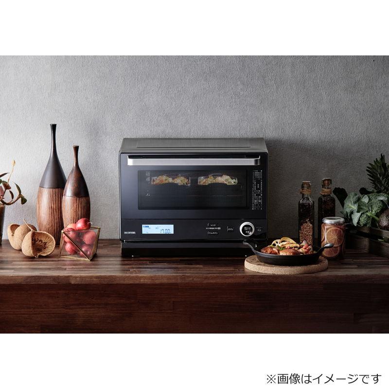 アイリスオーヤマ スチームオーブンレンジ 18L ブラック IRIS OHYAMA MO-F1808-B 返品種別A｜joshin｜09