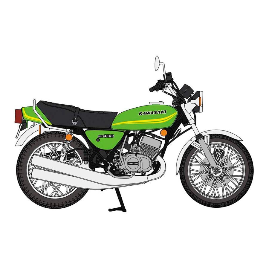 ハセガワ 1/ 12 カワサキ KH400-A5(21782)プラモデル 返品種別B