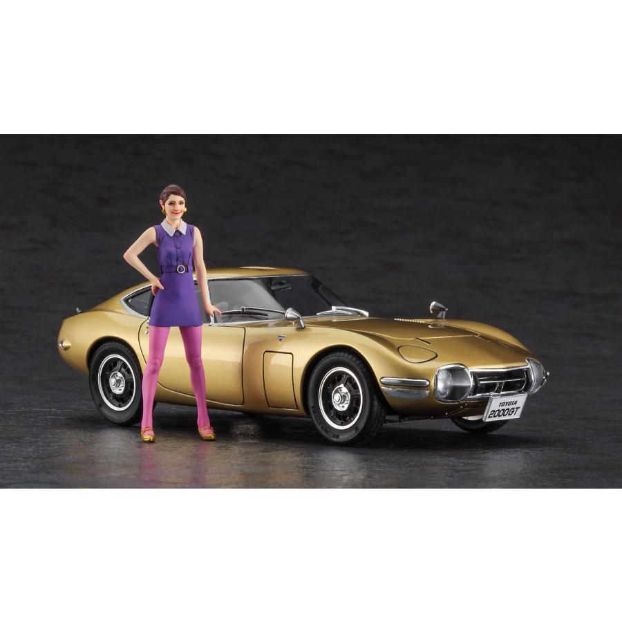 ハセガワ 1/ 24 トヨタ 2000GT “ゴールド” w/ 60's ガールズフィギュア