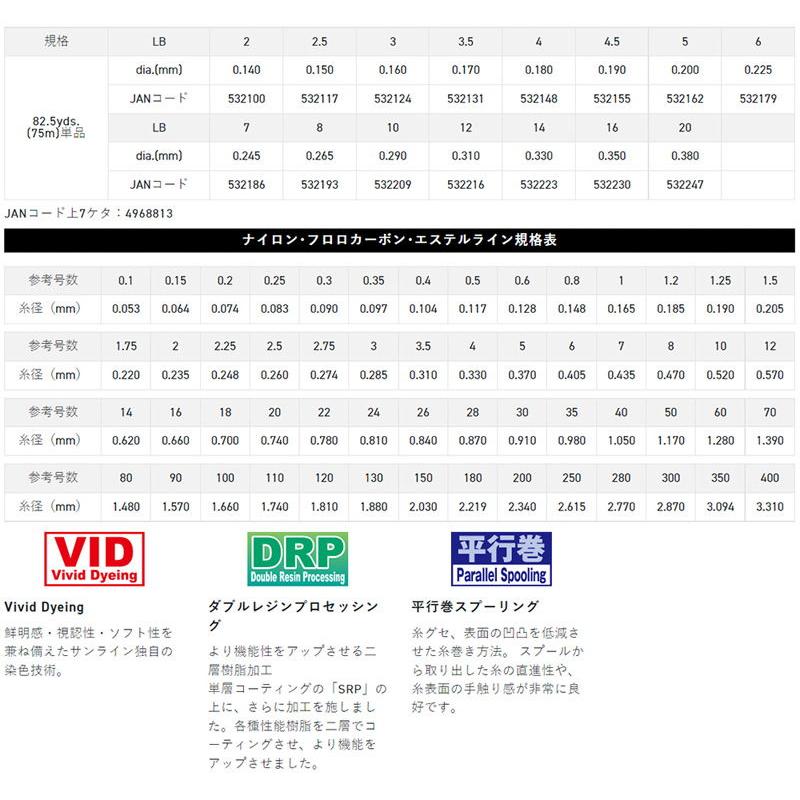 サンライン シューター・FCスナイパー インビジブル 75m(4.5号相当/ 16lb) 返品種別A｜joshin｜05