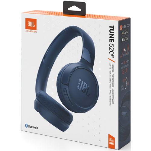 JBL Bluetooth対応 ダイナミック密閉型ヘッドホン(ブルー) JBL TUNE JBL TUNE 520BT BLU 返品種別A｜joshin｜05