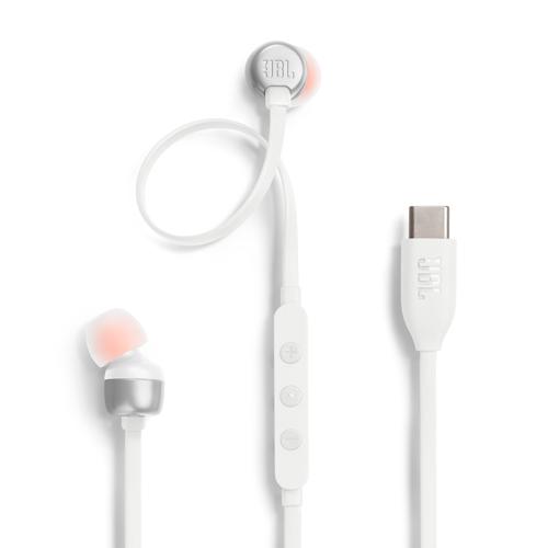 enya ワイヤレスマイク ホワイト JBL マイク＆コントローラー搭載USB Type-C接続イヤホン