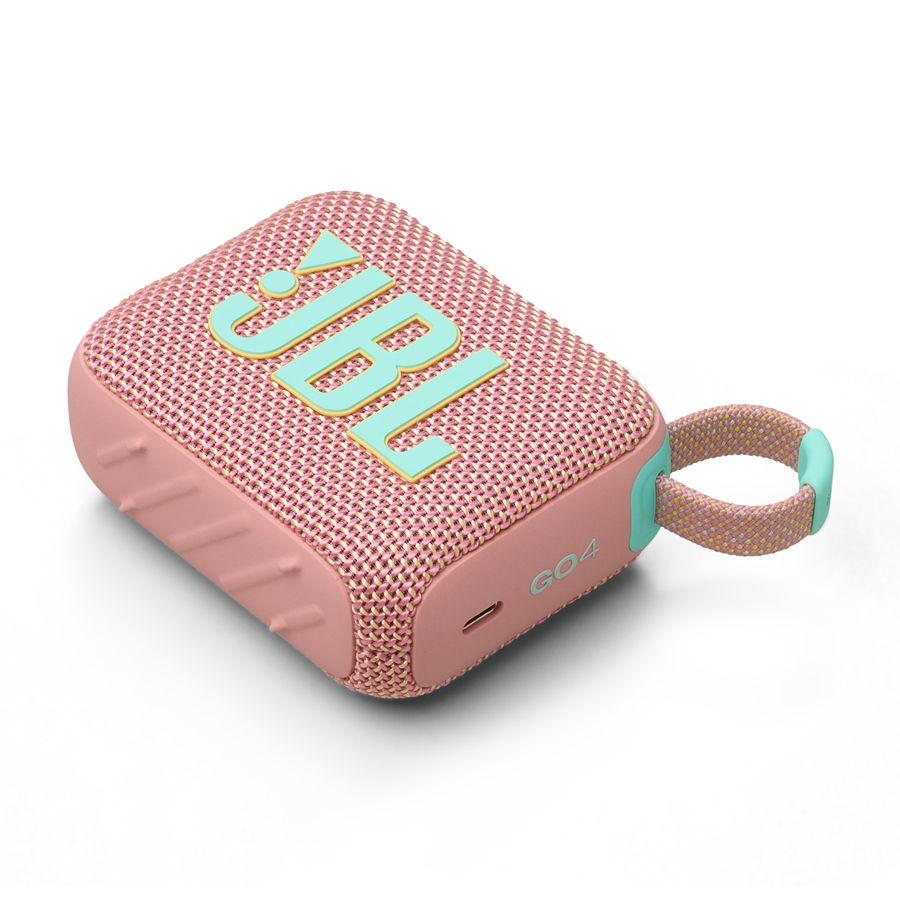 JBL 防塵防水対応ポータブルBluetoothスピーカー(スウォッシュピンク) JBL GO 4 JBLGO4PINK 返品種別A｜joshin｜06