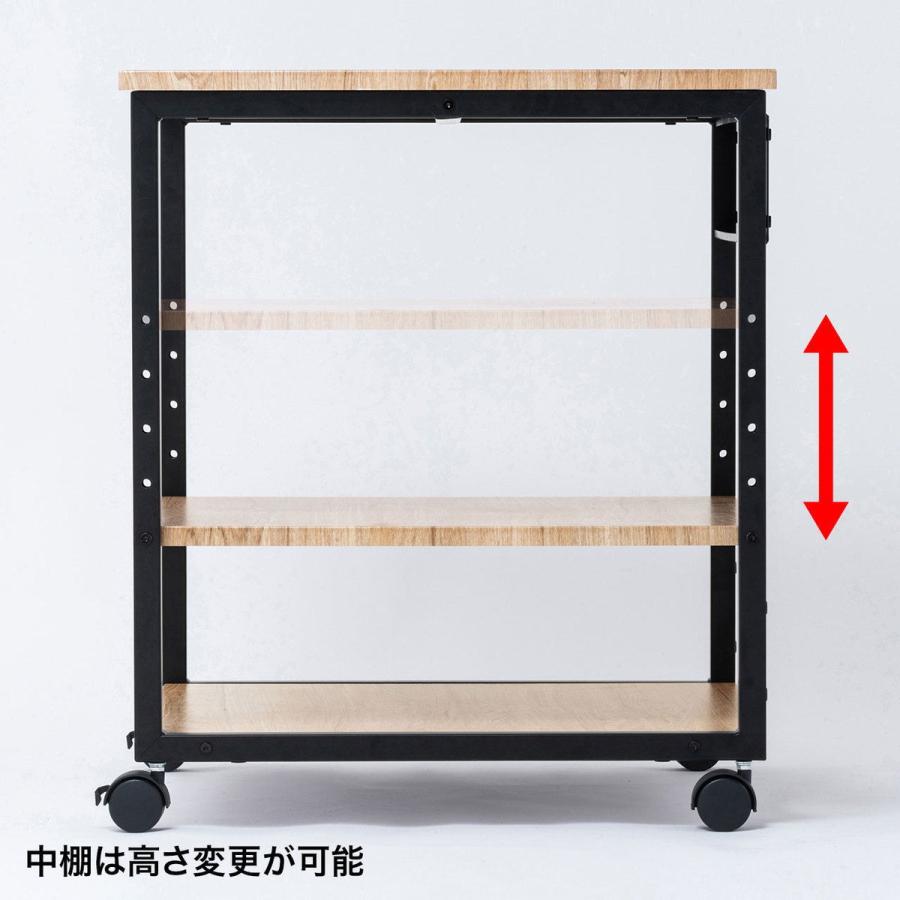 サンワサプライ 木目調プリンタスタンド(W600) LPS-117LM 返品種別A_1