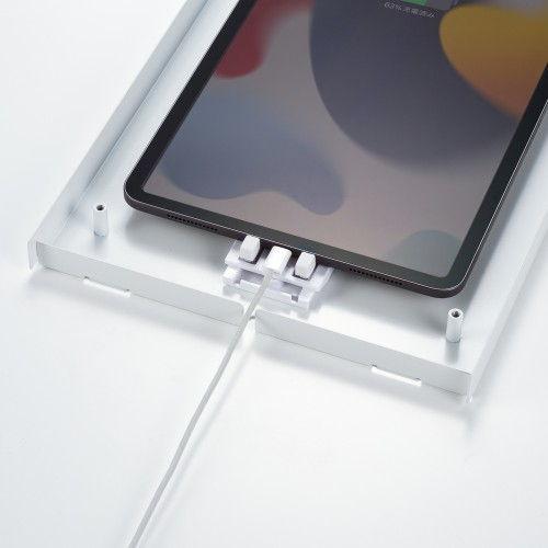 サンワサプライ iPad用スチール製ケース VESA75×75mm対応(ホワイト) CR-LAIPAD16W 返品種別A｜joshin｜06