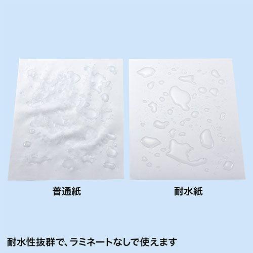 サンワサプライ カラーレーザー用 耐水紙(A4・半光沢・特厚0.22mm・25枚) LBP-WPF22MDPN 返品種別A｜joshin｜03