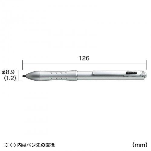 サンワサプライ 入力ペン(シルバー) PDA-PEN14N2 返品種別A｜joshin｜03