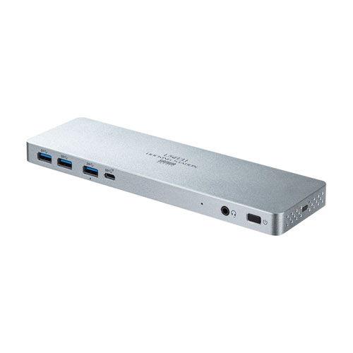 サンワサプライ USB Type-C専用ドッキングステーション(HDMI/ DisplayPort対応・PD対応) USB-CVDK6 返品種別A