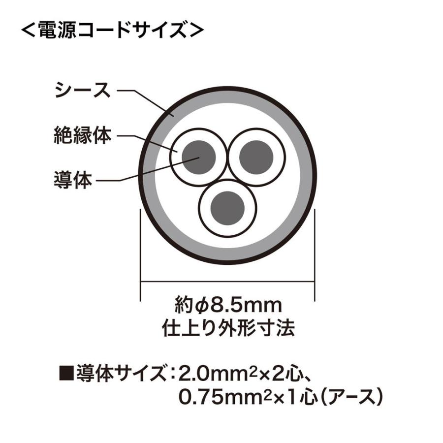 サンワサプライ 工事物件タップ(3P・6個口・5m) TAP-KS6N-5 返品種別A｜joshin｜13