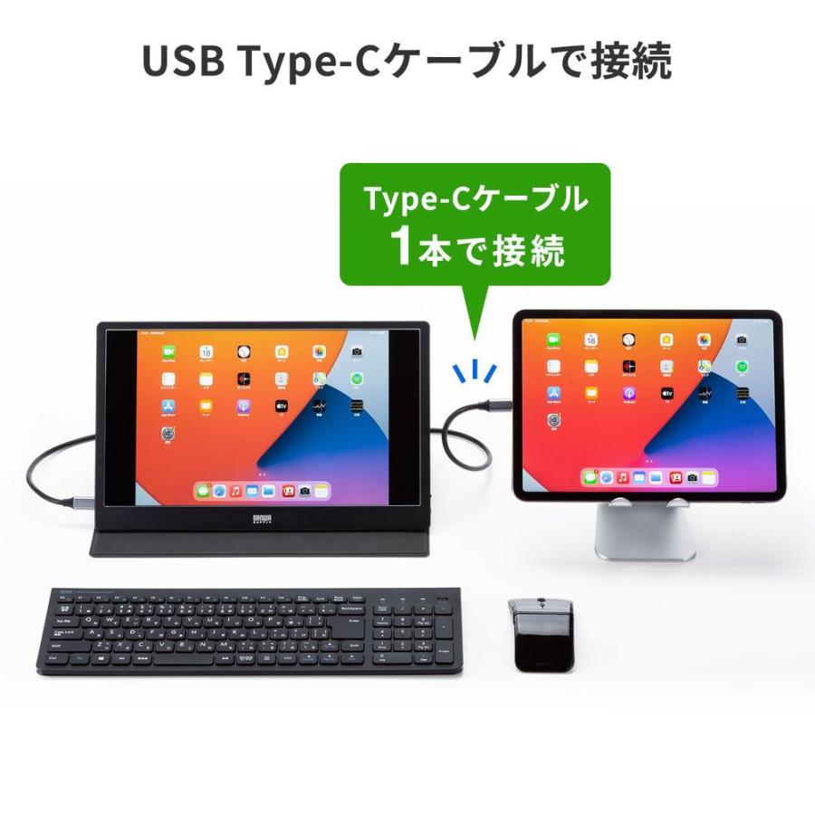 サンワサプライ 13.3型 モバイル液晶ディスプレイ Type-Cポート接続 DP-05 返品種別A｜joshin｜08