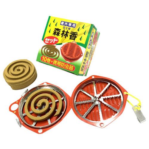 専用1 児玉兄弟商会 森林香セット 10巻+携帯防虫器セット 富士綿 205308 返品