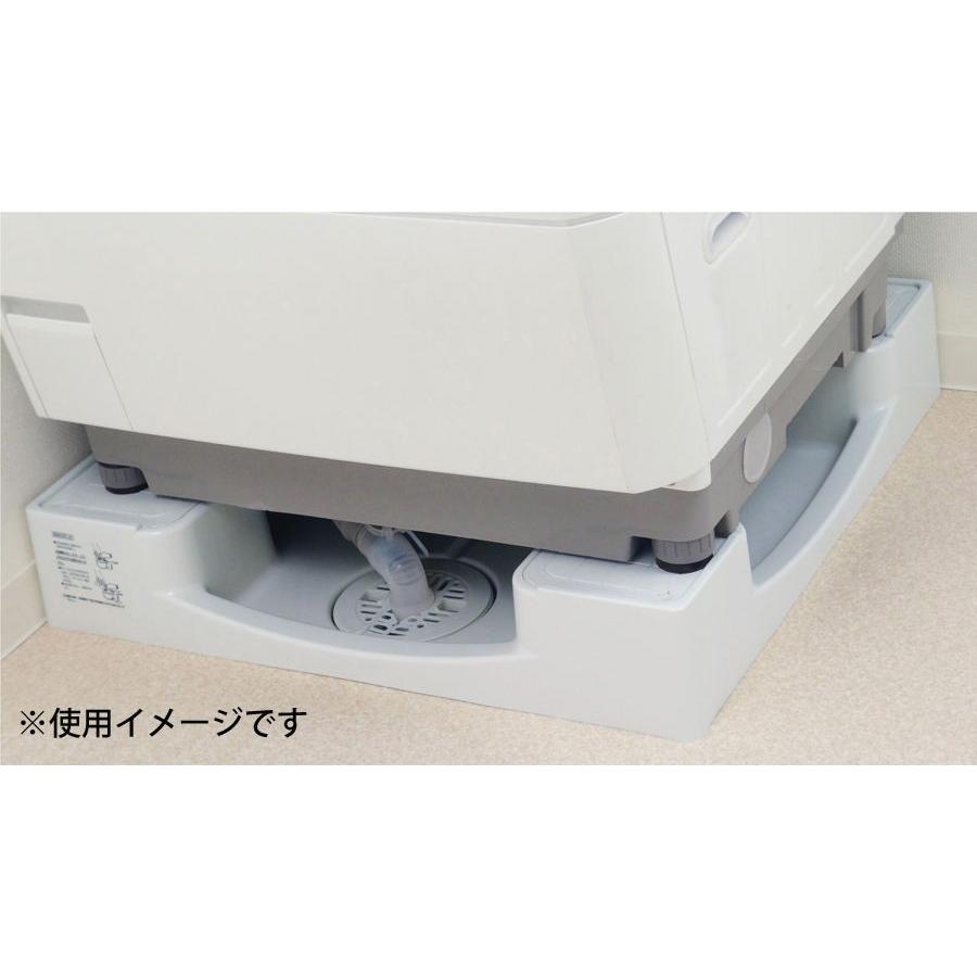 GAONA 洗濯機用防水パン横引トラップセット (640×640×120mm) ガオナ これエエやん GA-LF043 返品種別Aの画像