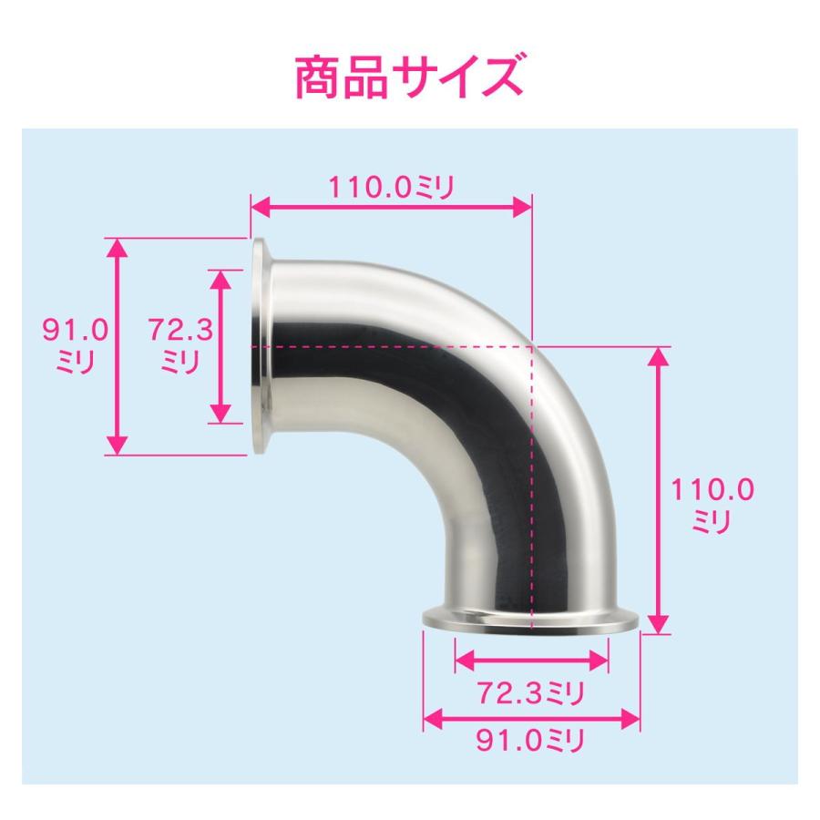 GAONA　両ヘルールエルボ　3S　サニタリー配管　SUS304　GA-JK151　返品種別B　ガオナ