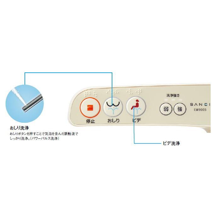 三栄 温水洗浄便座(貯湯式)パステルアイボリー SANEI シャワンザ EW9013 返品種別B｜joshin｜02