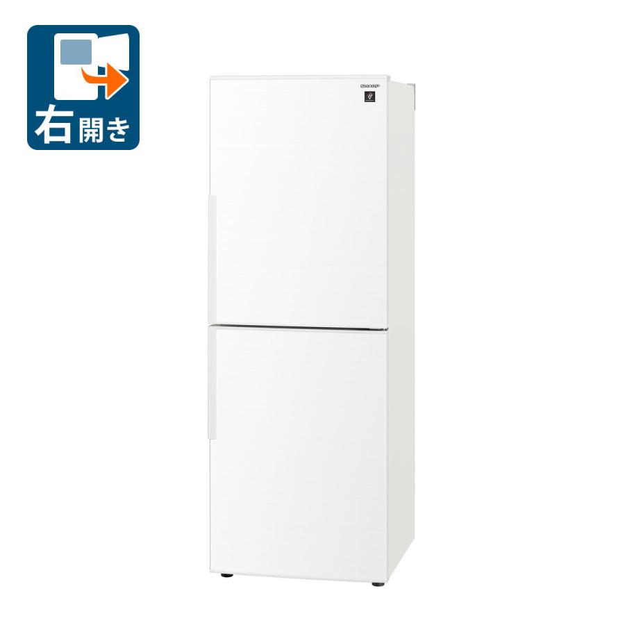 (標準設置料込) シャープ 280L 2ドア冷蔵庫(アコールホワイト)(右開き) SHARP SJ-PD28H-W 返品種別A|joshin|02
