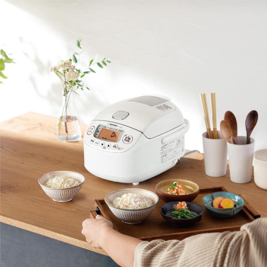 象印 圧力IH炊飯ジャー(3合炊き) ホワイト ZOJIRUSHI 極め炊き