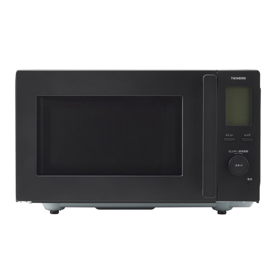 ツインバード（TWINBIRD） 電子レンジ 18L ブラック センサー付