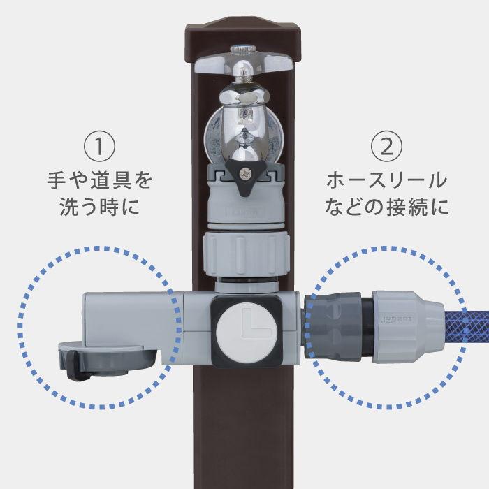 タカギ ラクロック蛇口分岐シャワー takagi G1074GY 返品種別B｜joshin｜08