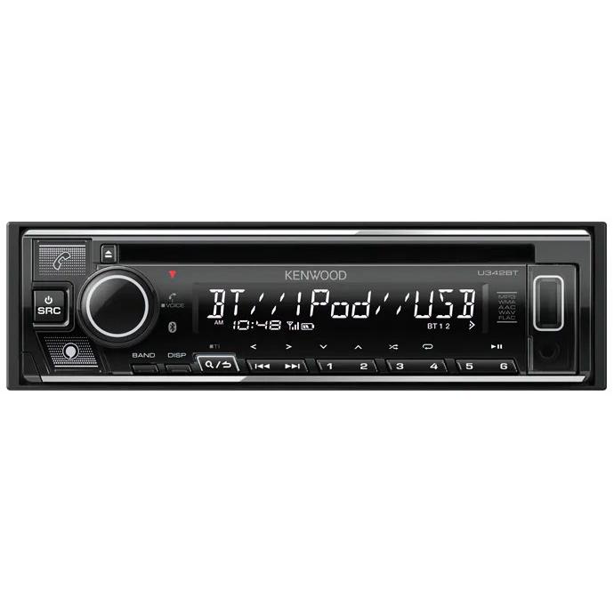 ケンウッド CD/ USB/ iPod/ Bluetoothレシーバー1DIN KENWOOD U342BT
