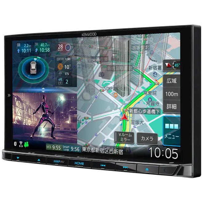 ケンウッド 7V型地上デジタルTVチューナー/ Bluetooth内蔵 AVナビゲーションシステム KENWOOD 彩速ナビ MDV-M809HD 返品種別A｜joshin｜02