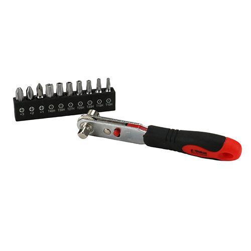 藤原産業 E-Value ラチェットドライバーセット ERD-128 返品種別B
