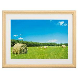 FUJIFILM フジカラー 木製額縁 YM-3 ワイド4切(木地)(前面板