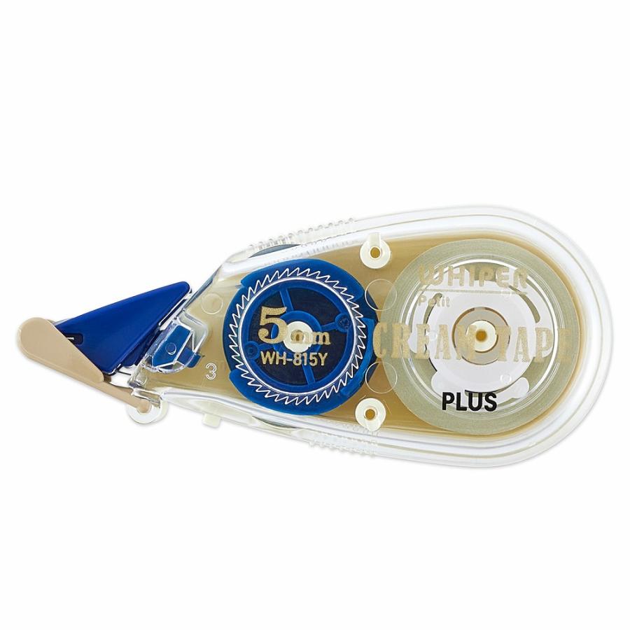 PLUS 修正テープ ホワイパー クリームテープ 5mm 標準　×長さ6m PLUS（プラス） 修正テープ ホワイパー プチ クリームテープ 5mm幅 (6m