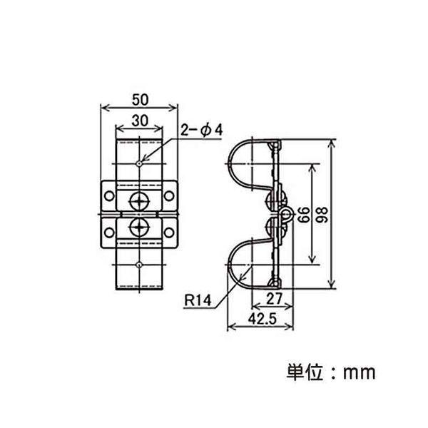 yazaki ヤザキイレクター 蝶番 1コ入 (φ28mm用) イレクターパイプ EF
