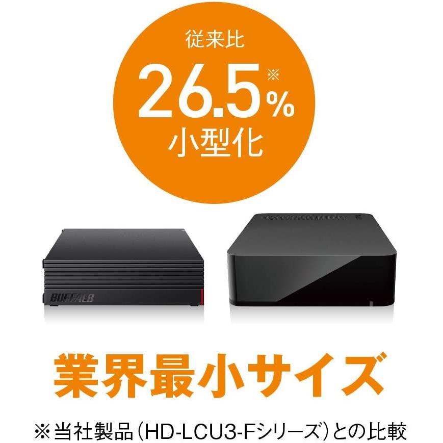 BUFFALO パソコン＆テレビ録画用外付けHDD 4TB USB3.1(Gen1)/ USB3.0用 外付けHDD(ファンレス・防振・音漏れ低減) HD-EDS-Aシリーズ HD-EDS4.0U3-BA 返品種別A｜joshin｜06